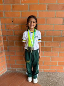 Estudiante de la IE Hans Drews Arango se destaca en competencia de la Liga Risaraldense de Patinaje